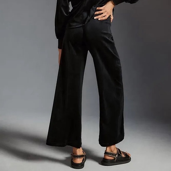 Daily Practice by Anthropologie‎ Velour Wide-Leg Lounge Pants Size Medium - Picture 2 of 10